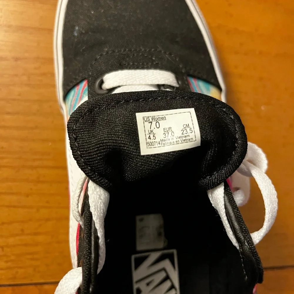 multicolor tie dye vans - Picture 3 of 3